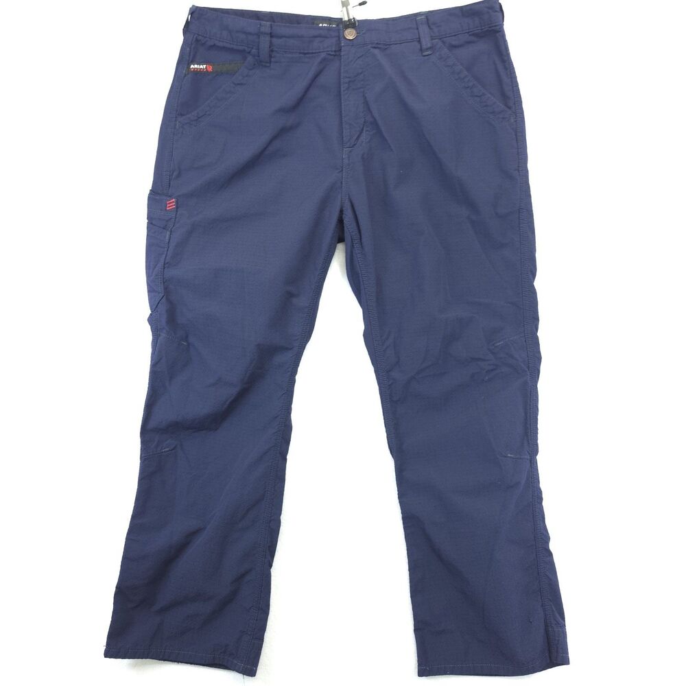 Ariat FR M4 Relaxed Boot Work Pants Blue 38x30 (38x28) Flame Resistant